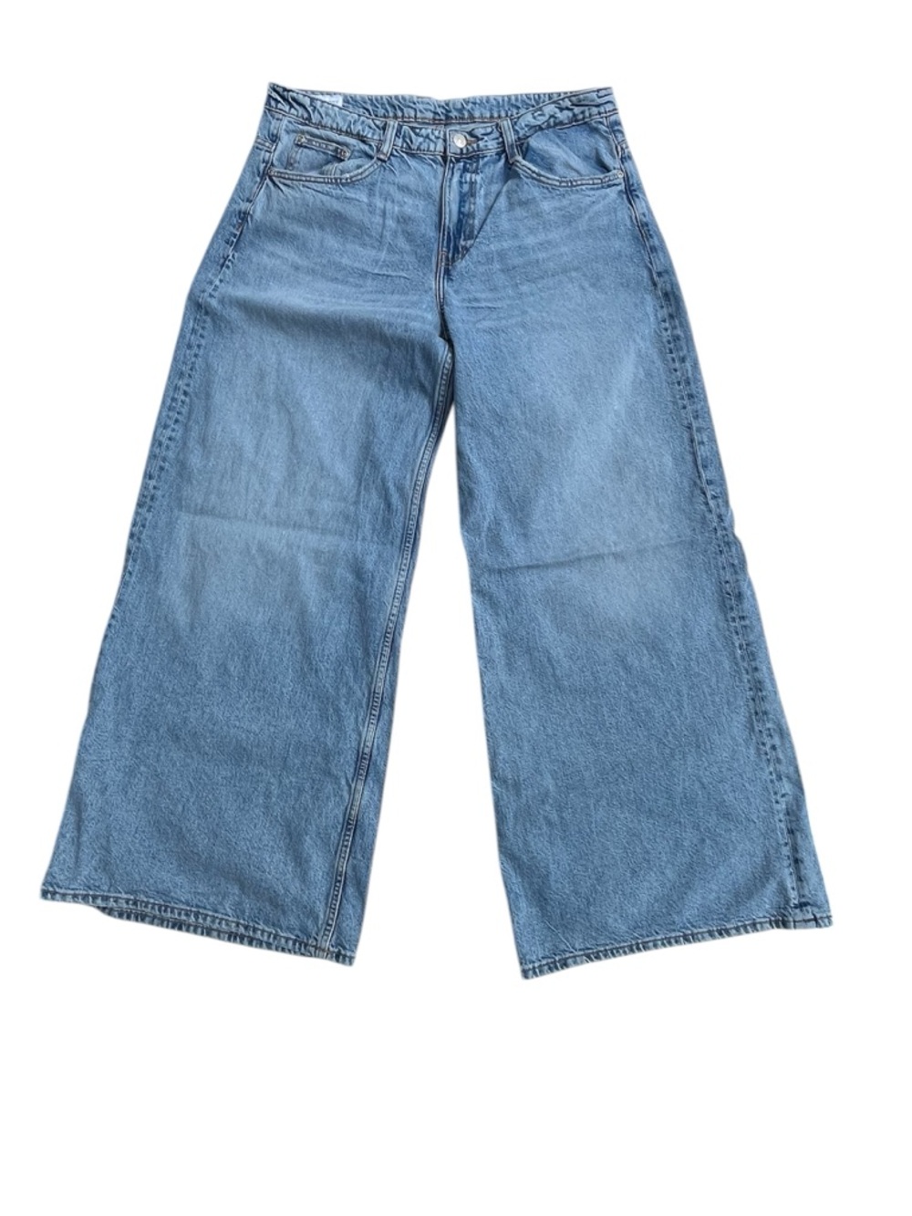 Zara Extra Wide Leg Jeans Women’s Size 12 High Rise 90s Style Denim GUC